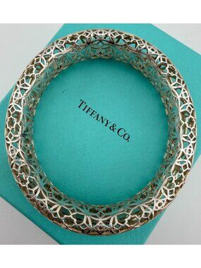 Tiffany & Co. Paloma Picasso Marrakesh Bangle Sterling Silver 43g Excellent